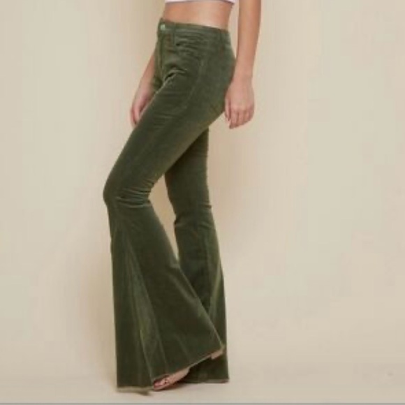 Saints & Hearts Flared Corduroy Pants Women’s Size Medium - Picture 10 of 10